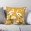 Chioniserie Yellow Cranes Pillowcase Polyester Linen Velvet Creative Zip Decorative Throw Pillow Case Bed Cushion Case