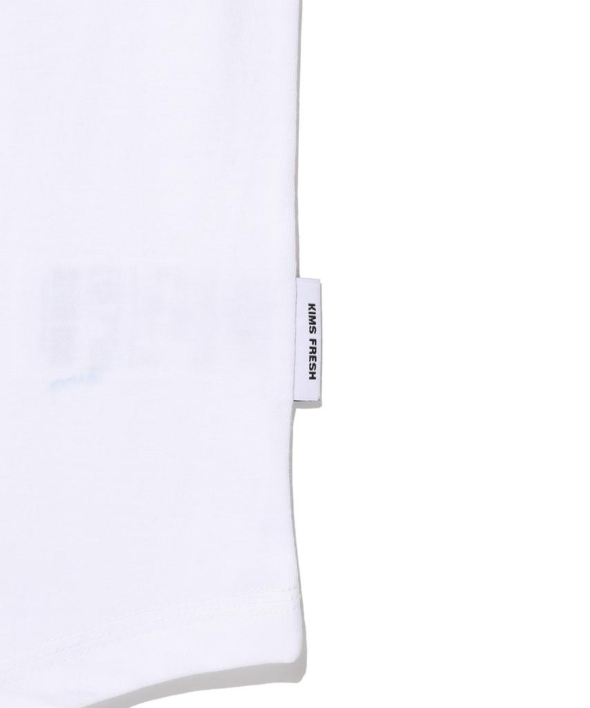 Kimseupeulesikoteunmakes Kims Bam Logo Dot Tee White(Black)