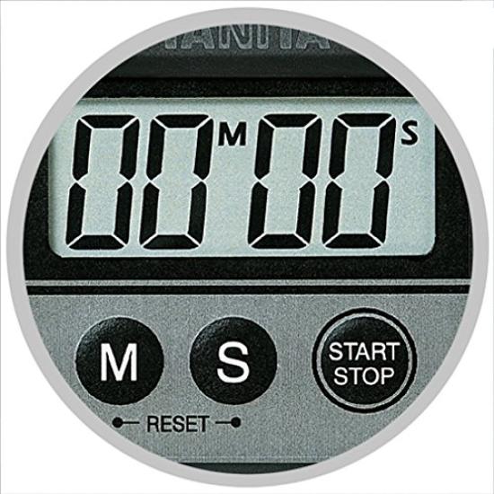 Tanita Washable 100 Minute Timer, Black, TD-376-BK