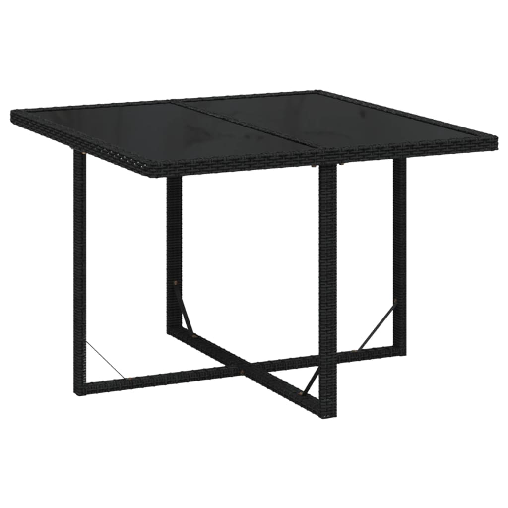 Vidaxl 9-Cz. Garden Furniture Set With Cushions, Poly Rattan, Black