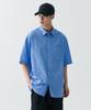 [City Leisure] Cn Oversized Short Sleeve Shirt [Socks Blue]
