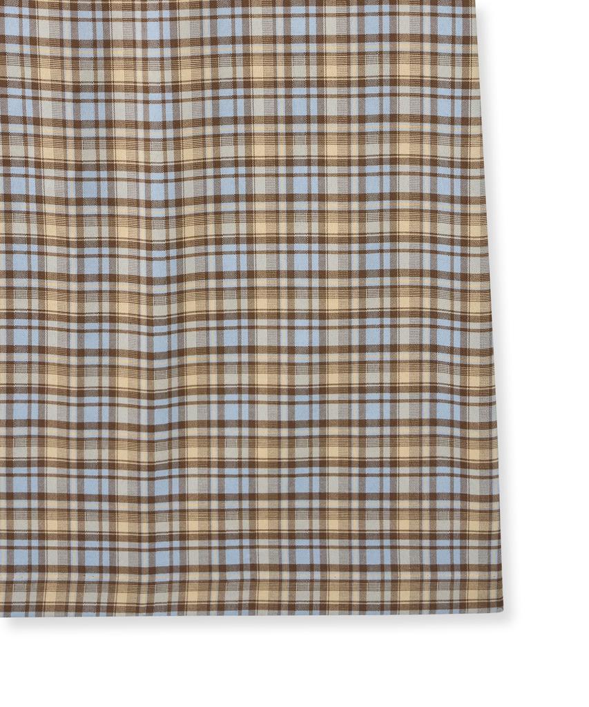 Yale Check Midi Skirt_Brown