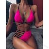 Sexy Bikini Underwear Panties and Leopard Print Cutout Suit