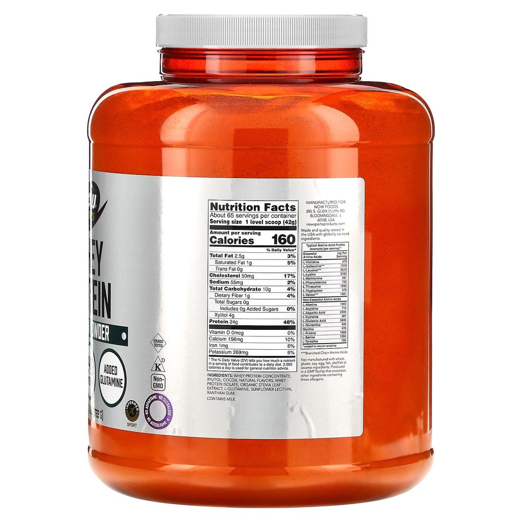 Whey Protein, Creamy Chocolate Flavor, 2,722G (6Lbs)