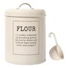 Borcan de conserve metalic vintage pentru depozitare făină pentru alimente 5 litri Container Decor Durabil