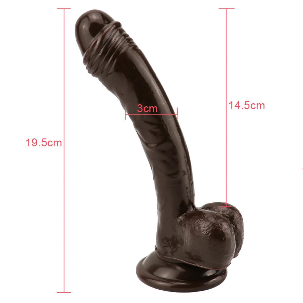 Realistic Soft Dildo MoDi Sex Toys for Women with Thick Glans with Powerful Suction Cup Stiff Cock