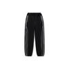 Li Ning Reignite Series Solid Color Loose Fit Knit Sports Pants Women Bottoms Black AKXU108-2