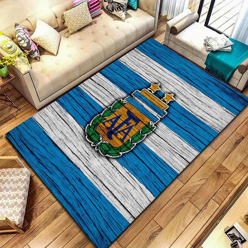 Argentina National Football Team Carpet Rug for Living Room Bedroom Home Sofa Decoration,Kids Play Non-slip Floor Mat