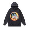 Trendy Brand Hooded Sweater American Retro Billie Direct Injection Printing Heavy Cotton Fried Color Hoodie Men