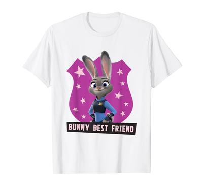 Disney Zootopia Judy Hopps Bunny Best Friend Officer Badge T-Shirt