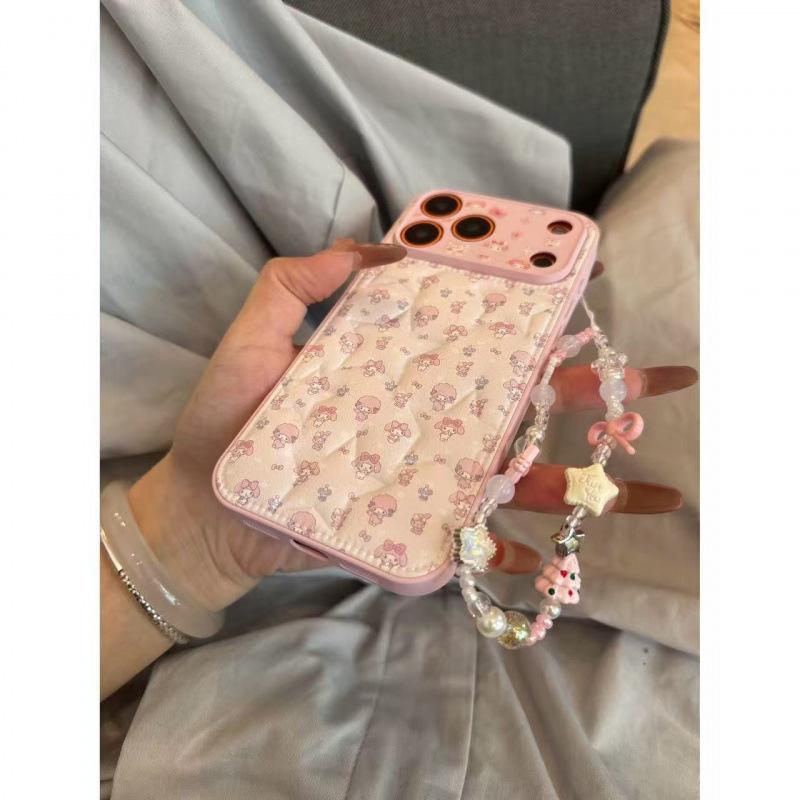 Ins Wind Cute Cartoon Leather Melody for iPhone17promax Apple 16 Mobile Phone Case 15 New Models