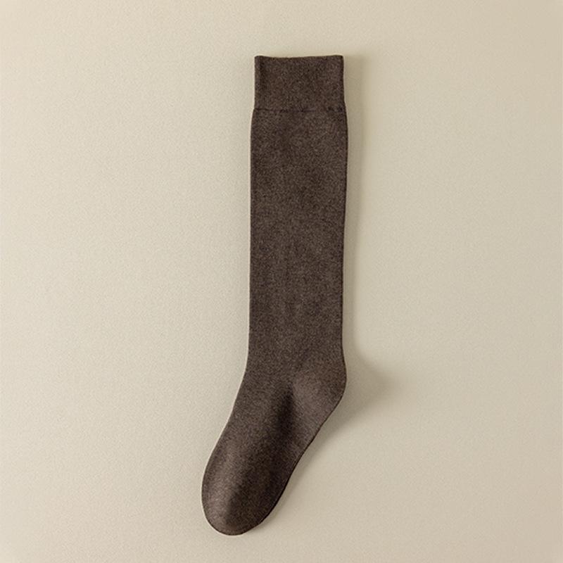 Calf Socks for Women, Autumn and Winter Cotton, Slightly Pressurized, Slimming and Leg Beautifying Socks, Black Autumn and Winter Calf Socks
