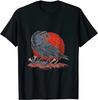 Raven Skull Munin Valhalla Odin Thor GerUnisexe Wolf TShirt Short Sleeve Casual 100 Cotton ONeck Summer Tees