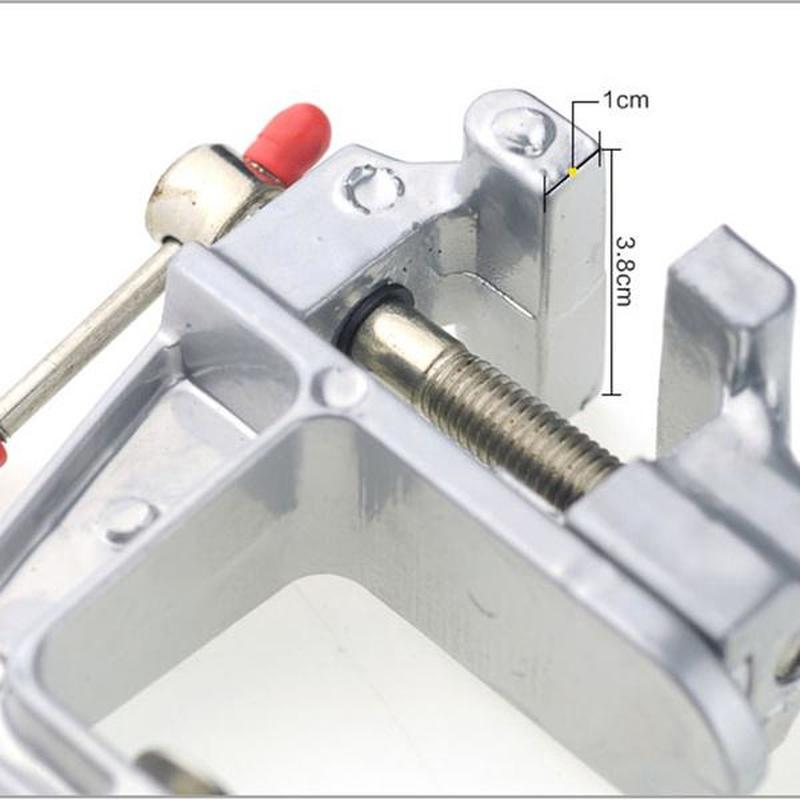 Aluminum Miniature Clamp Small Jewelers Hobby Clamp On Table Bench Vise Mini Tool