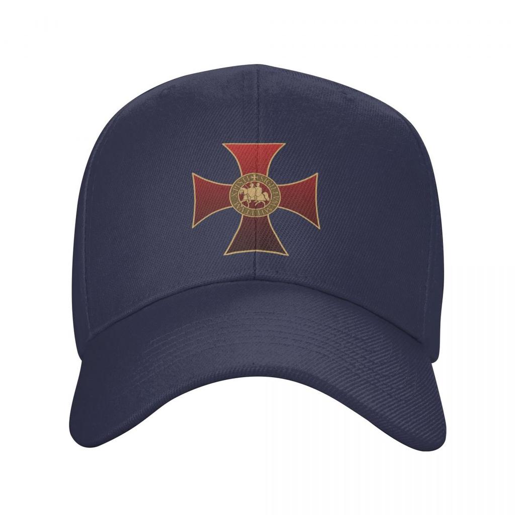 Classic Unisex Knights Templar Shield Cross Baseball Cap Adult Adjustable Dad Hat Women Unisex Outdoor Snapback Caps