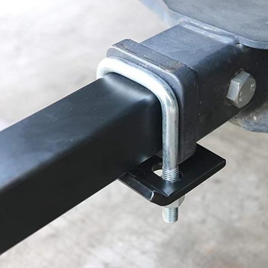 Heavy Duty Anti Rattle Hitch Clamp for 1.25" To 2" Receivers Trailer Hitch Stabilizer with Rubber Pads Trailer Hitch Stabilizer for Bike Racks Cargo
