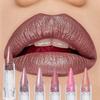1PC Batom Metálico Longa Duração Glitter Gloss Labial À Prova D'Água Hidratante Vermelho Luminoso Liptint Brilho Brilhante Gloss Labial Maquiagem