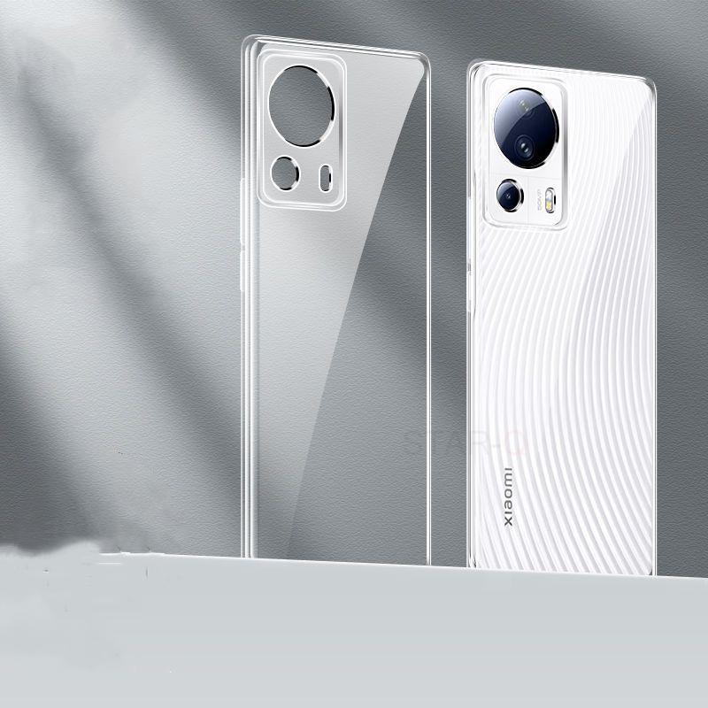 Capa protetora de silicone transparente com revestimento de luxo para Xiaomi Mi 13 Lite 5g Xiomi Mi13 13lite 13pro