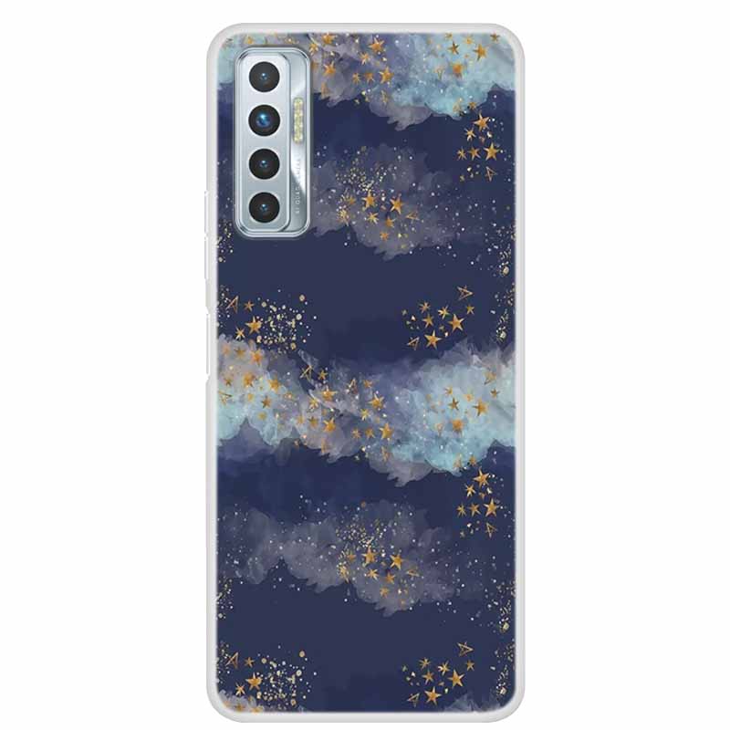 Für Tecno Camon 17P Hülle Luxus Silikon TPU Weiche Abdeckung Handyhülle Für Tecno Camon 17 CG7 CG6 Hülle Stoßfest Marmor Funda Capa