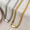 316L Stainless Steel Fashion Fine High-end Hip Hop Hyperbole Charms Thick Chain Choker Necklaces Bracelet For Women