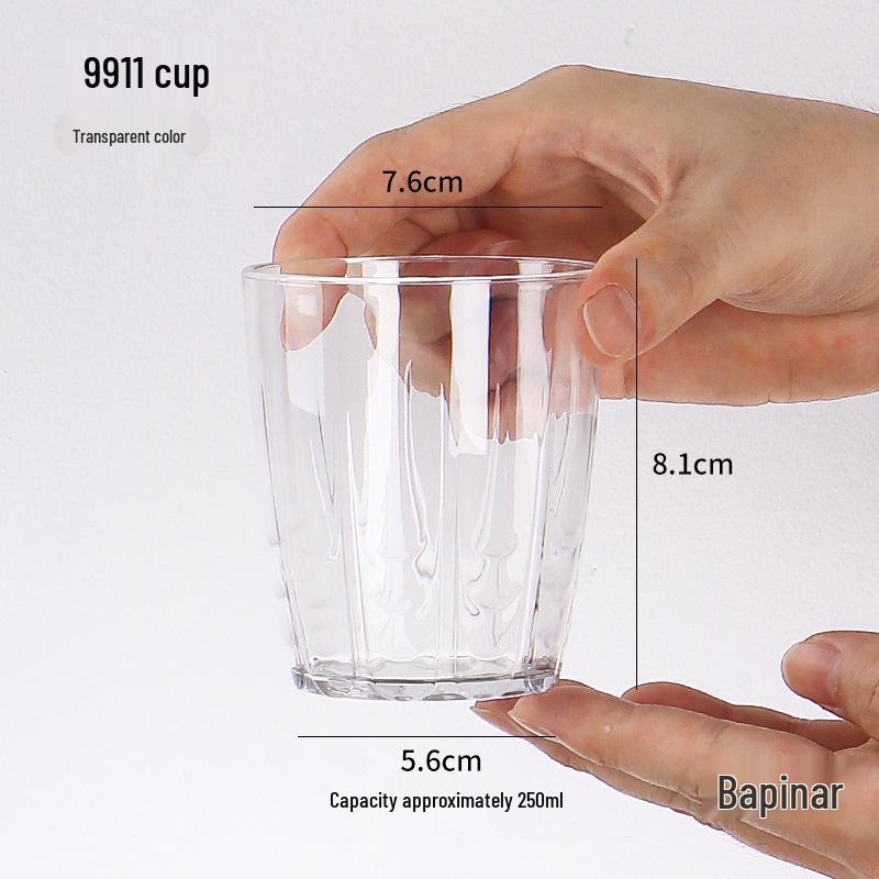 High-Temperature Resistant Acrylic Beverage Mug for Tea, Water, and More
