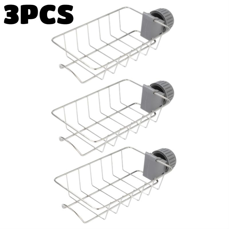 Kitchen Sink Drain Rack Adjustable Height Flexible Faucet Holder Sponge Storage Soap Drainer Organizer Bathroom KitchenAccessory