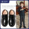 Jungen Schwarze Leder College Schuhe: Weiche Sohle, Britischer Stil für Frühlings- und Herbstshows