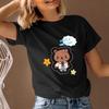 Women's T-Shirt Short Sleeve Round Neck Cute Bear Graphic Tee Trendy Summer Top Fast Ship