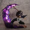 Demon Slayer Anime Figurák Tsugikuni Yoriichi Akciófigura Fénnyel PVC 23cm Szobor Figurina Modell Babák Játékok Karácsonyi Ajándékok