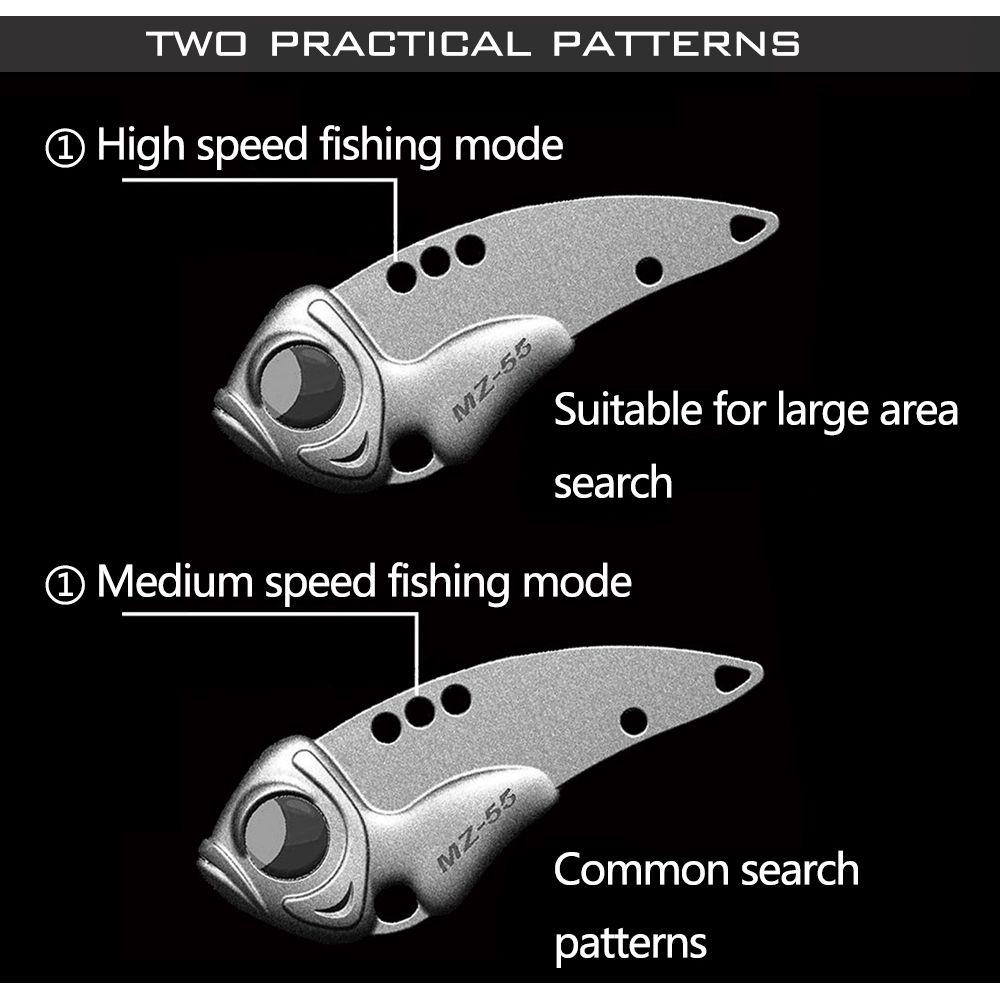 Bass Sequin Spoon Metal Vibration Wobblers Crankbaits VIB Lure Metal Fishing Bait Treble Hook