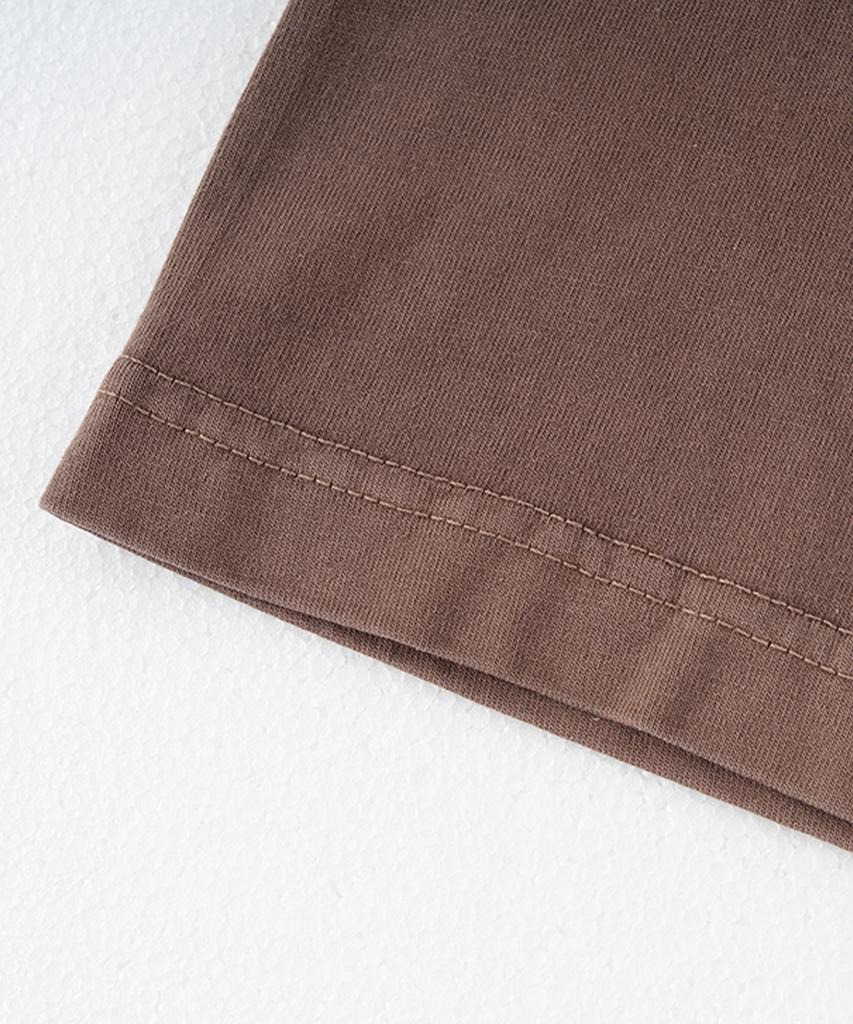Descheuis Everyday Pigment Crop Short Sleeve Tee Brown