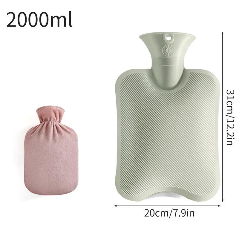 650ml Hot Water Bottles Removable Cloth Cover Filling Water Warm Hand Bag for Women Feet Warmer Home Warming Products