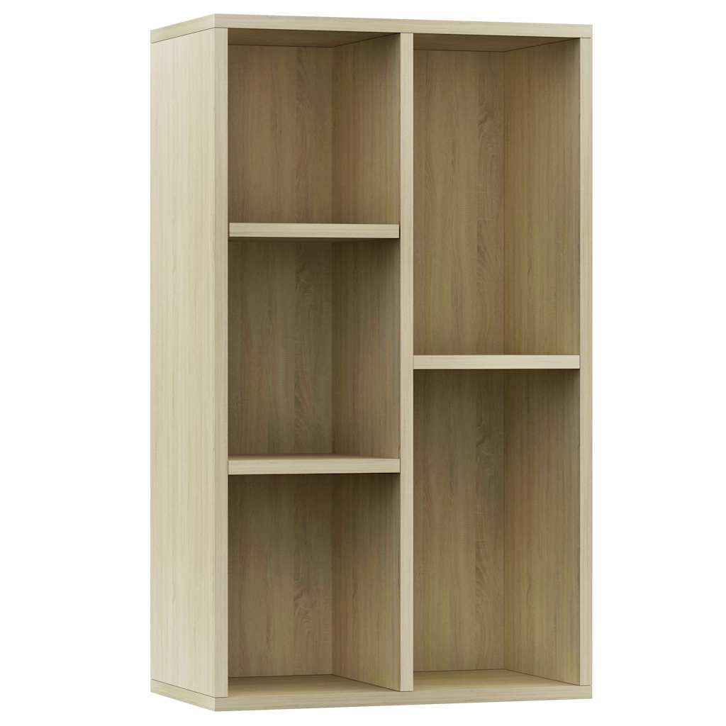 Bookshelf Sideboard Sonoma Oak 50 X 25 X 80 Cm Particleboard
