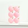 6pcs 6cm Flocked Christmas Ball Pendant Reusable Elegant Xmas Tree Hanging Ornament Shatterproof Christmas Hanging Balls Set