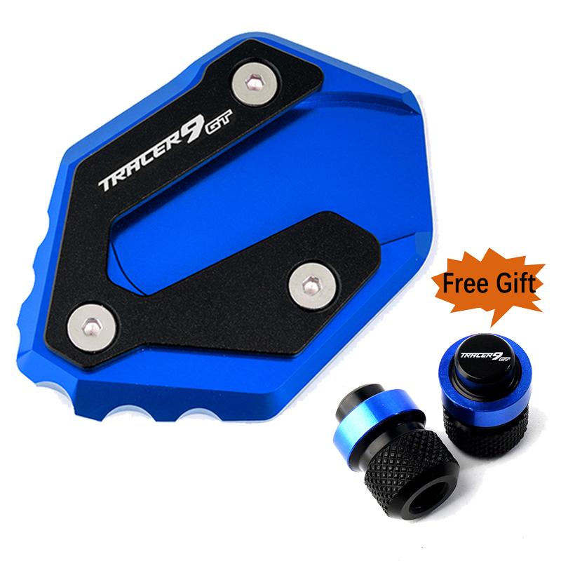For Yamaha TRACER9 TRACER 9 GT 9GT Motorcycle Foot Side Stand Extension Pad Kickstand Plate tracer9gt Tire Valve