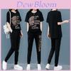 Casual Womens Cotton Lounge Set With Leopard Print For Summer Comfort And Style