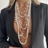 Baroque Multilayer Pearl Necklace Bohemian Style Bridal Jewelry  Party Accessories