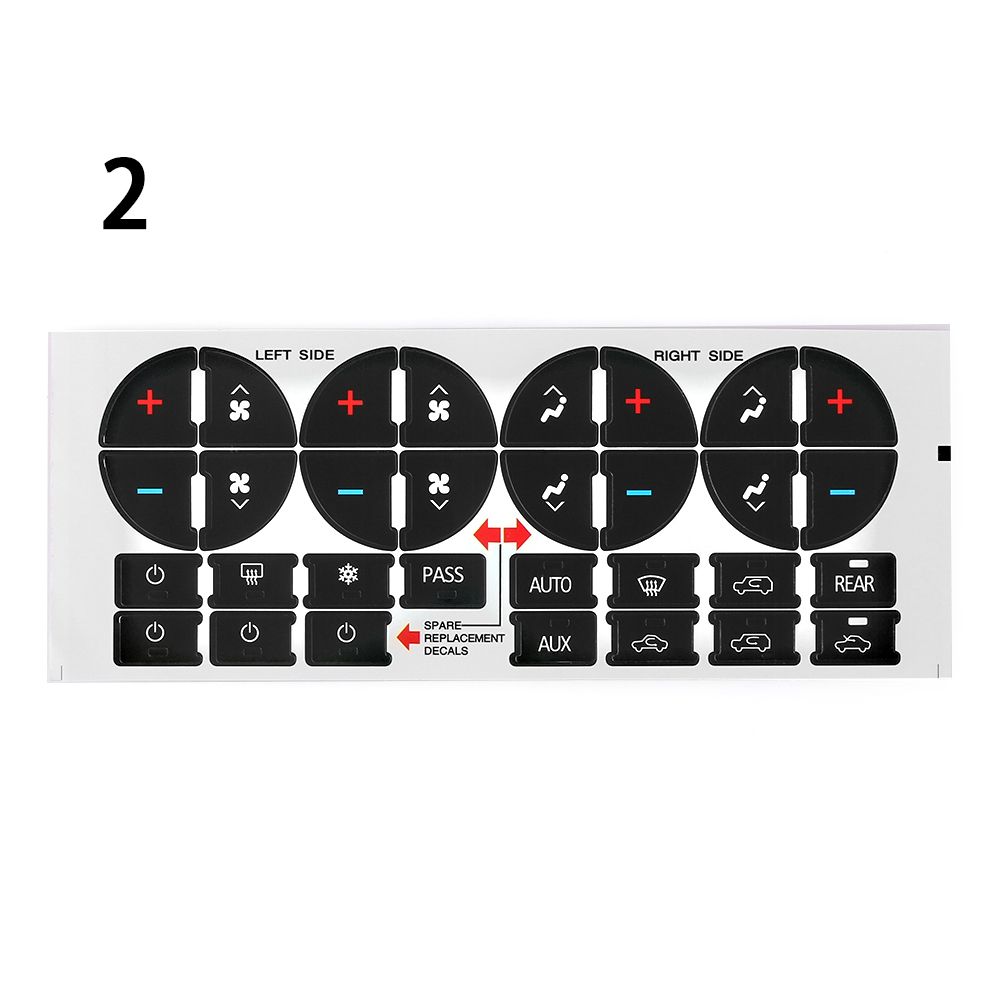 Button Repair Decoration Control Button Decal Climate Control Replacement Car Interior Stickers