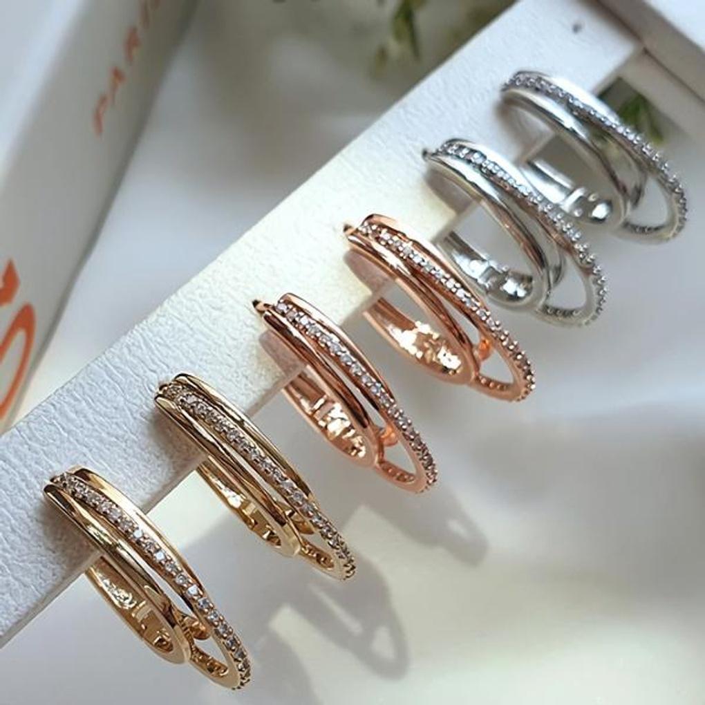 Women's Daily Double Hula Hoop Earrings
