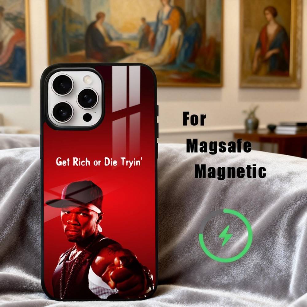 H-hardcore rapper 50 C-Cent singer Phone Case For iPhone 17,16,15,14,13,12,Plus,Pro,Max for Magsafe Magnetic Wireless Charging