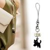 Cellphone Lanyard Black Cat Pendant Bag Decorative Mobile Phone Chain Y2K Phone Charms Backpack