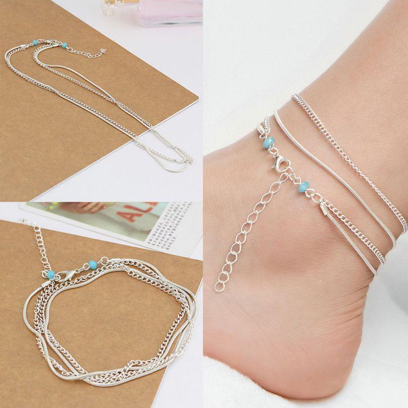 Stunning Turquoise Charm Anklet For Women Perfect For Sandal Beach Foot Jewelry