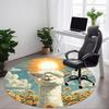 1pc Alpaca Sunflower Field Chair Carpet for Office, Soft, Non-Slip Polyester Mat, Office, Living Room, Bedroom, Durable Polyester Yy251207150