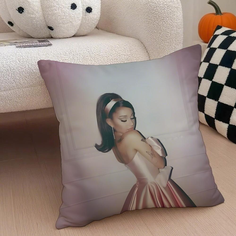 AAriana Grande Cushion Cover Linen Pillow Case Soft Breathable Protective Couch Room Decoration
