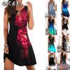 Fashion Summer Spring Sleeveless O-Neck Casual Dresses