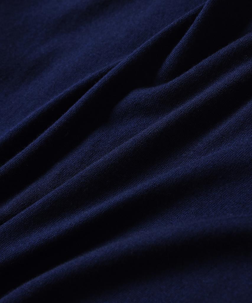 TAILDERN William Lightweight Crewneck Sweater Wool Navy