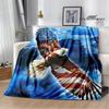 3D Eagle Printed Blanket Picnic Blankets Flange Warm Blanket Soft and Comfortable Blanket Bed Linings Birthday Gift