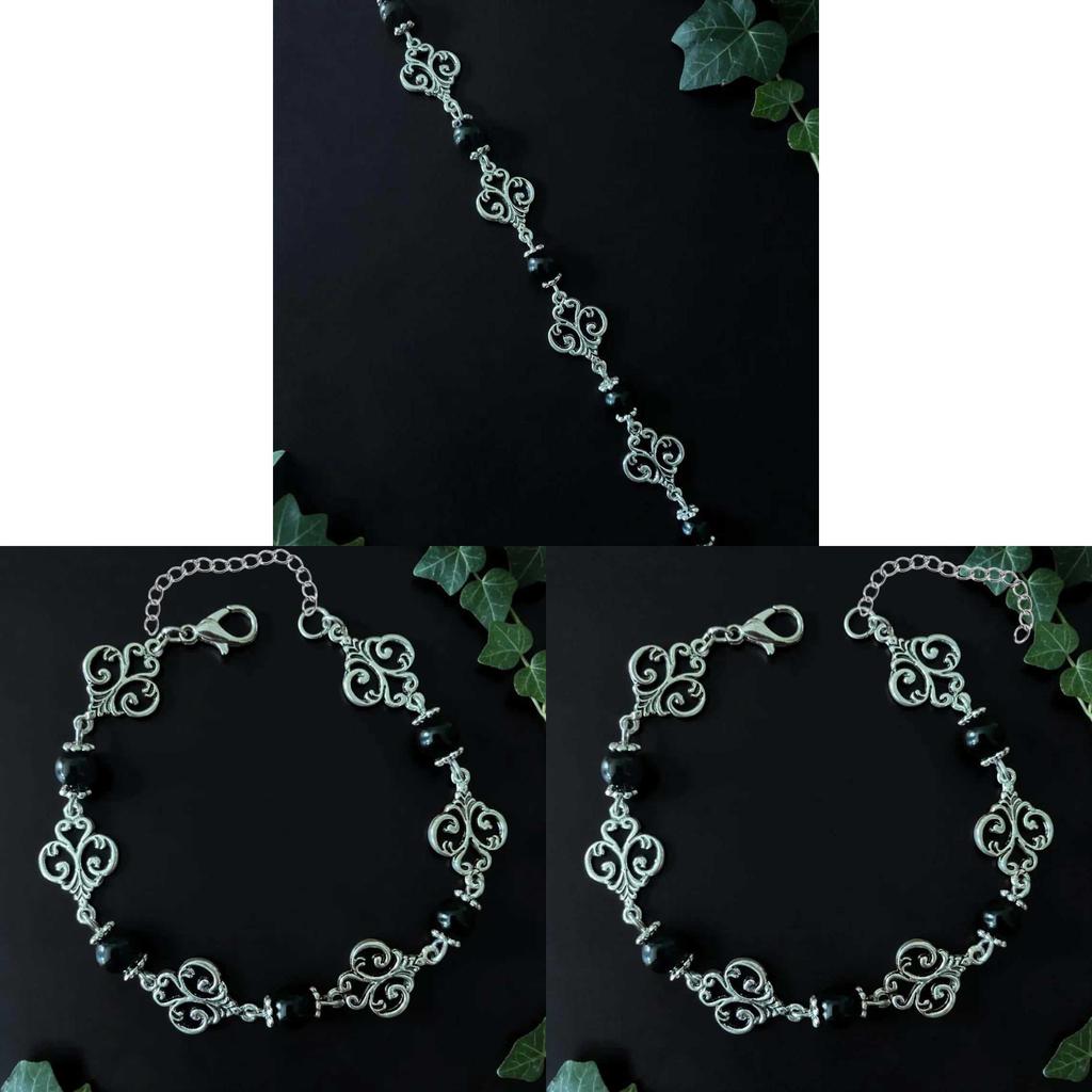 Gotisches Silberarmband mit Sternform für Unisex-Geschenk