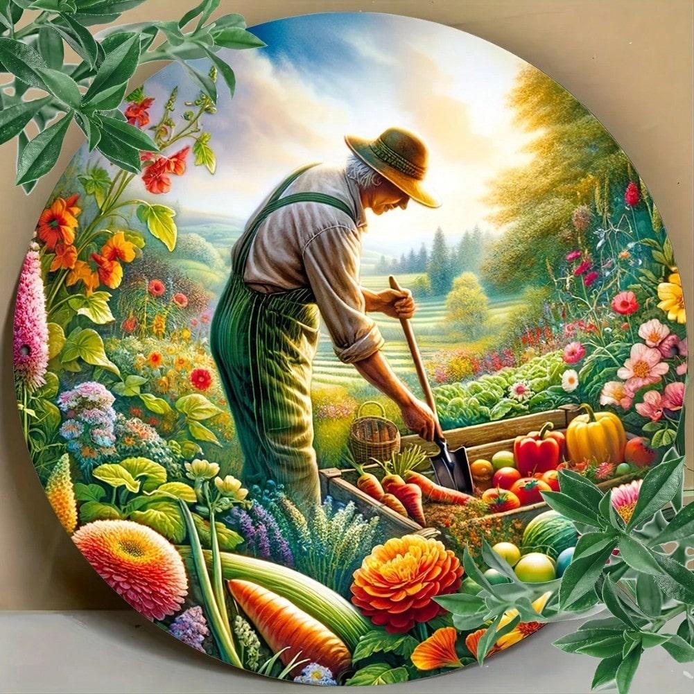 Metal Wall Art Vintage Style Unique Gift For Garden Yard Home Decor