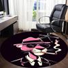 1 stuk Roze Panter Kantoor Ronde Vloerkleed, Onder Kantoormeubilair Slaapkamer Woonkamer Huisdecoratie a1022299